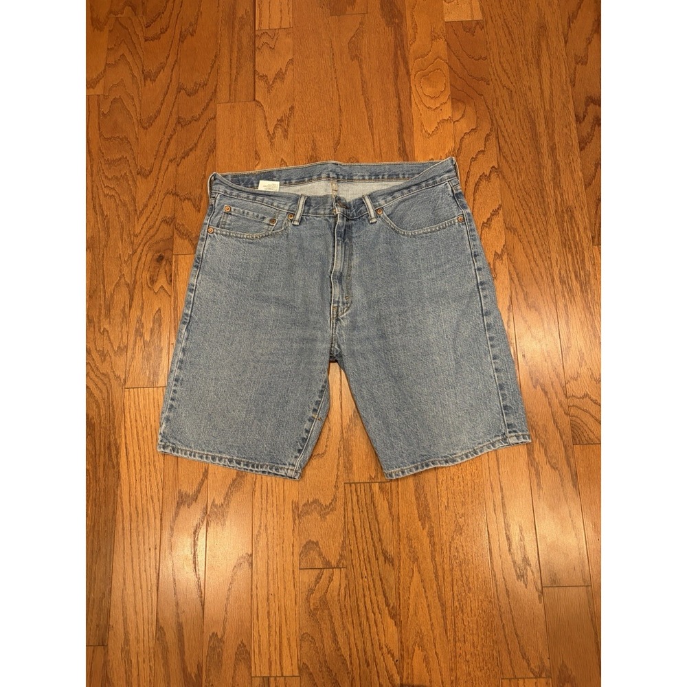 Levi's 505 Regular Fit Denim Shorts Jorts Men Size 36 Light Wash Relaxed Fit Y2K